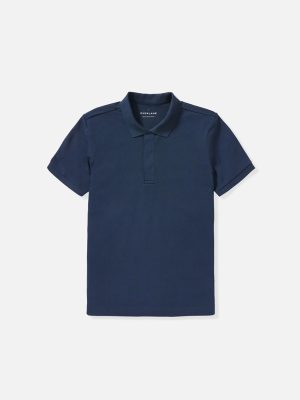 Men’s Solid Polo Neck 100% Cotton Blue